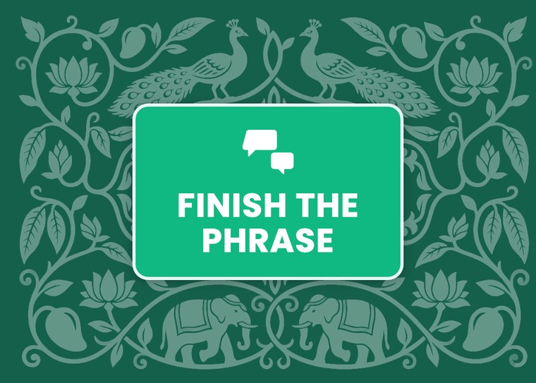 Culture Cards Telugu Edition — FINISH THE PHRASE back